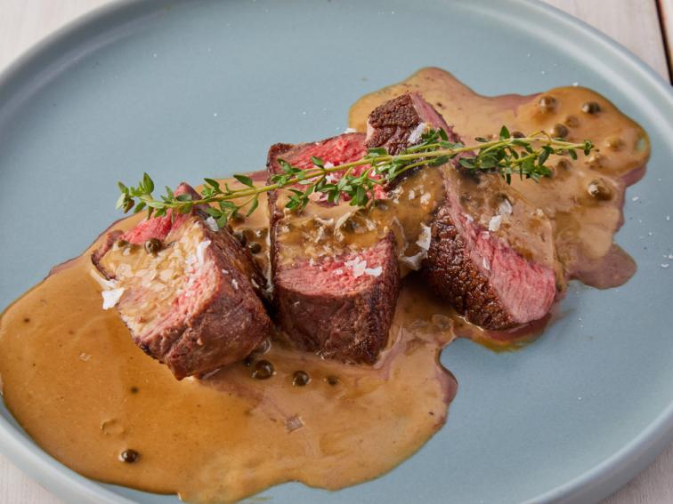 Steak au Poivre (Filet in Green Peppercorn Sauce) Recipe | Ben Robinson ...