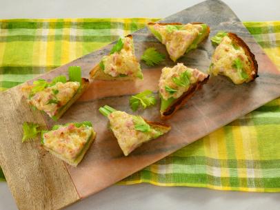 Celery, Ham and Cheese Toasts, as seen on Food Network Kitchen Live.