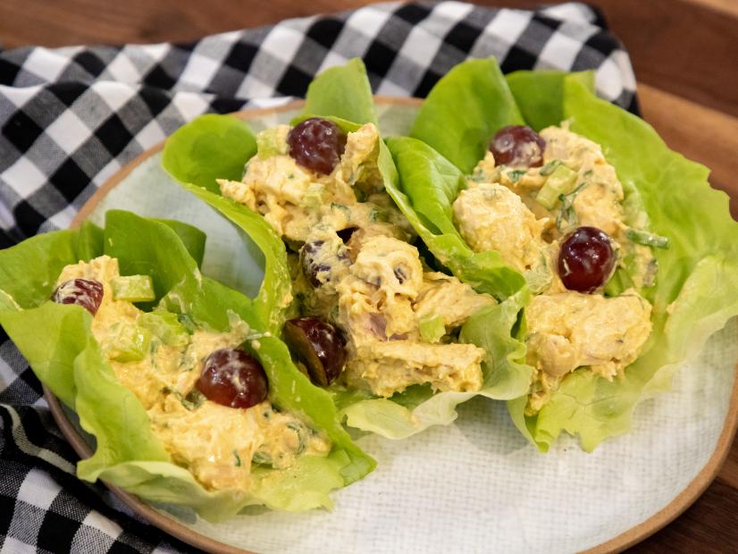 Curried Chicken Lettuce Wrap beauty, as seen on Food Network Kitchen Live.