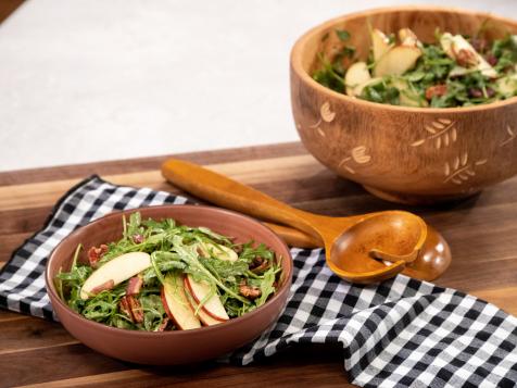 Fuji Apple Salad with Bacon, Pecans and Maple-Yogurt Dressing