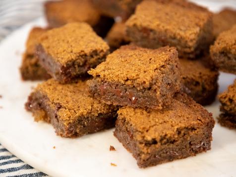 Ginger and Chocolate Chip Blondies
