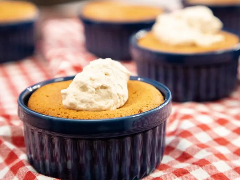 Gluten-Free Peanut Butter Buttermilk Pancakes beauty, as seen on Food Network Kitchen Live.
