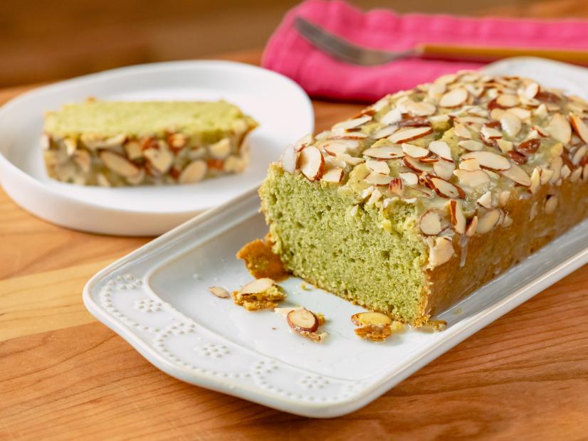 Danielle Sepsy features Matcha Almond Cake, as seen on Food Network Kitchen Live.