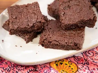 Fudgy Vegan Brownies beauty, as seen on Food Network Kitchen Live.