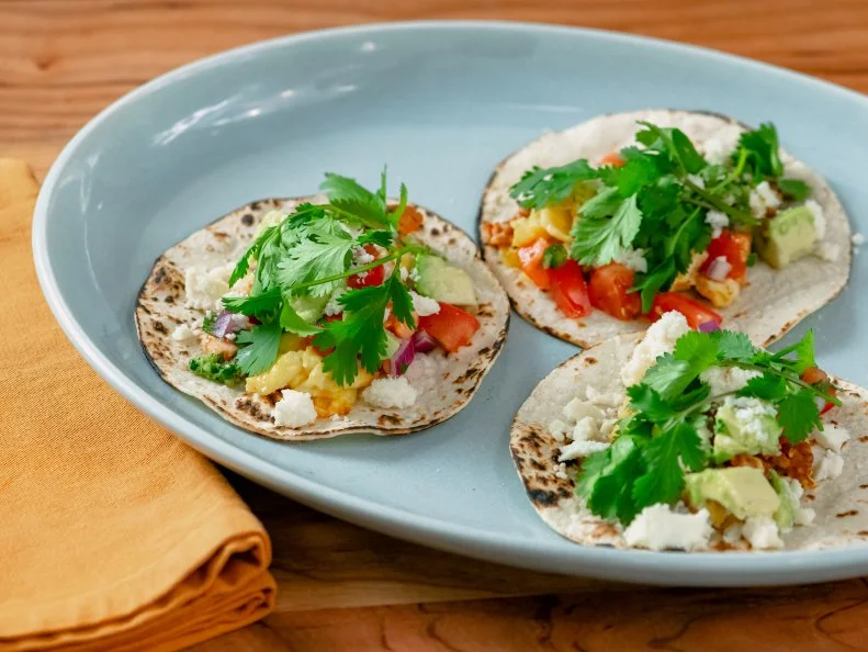 Geoffrey Zakarian features Breakfast Street Tacos, as seen on Food Network Kitchen Live.