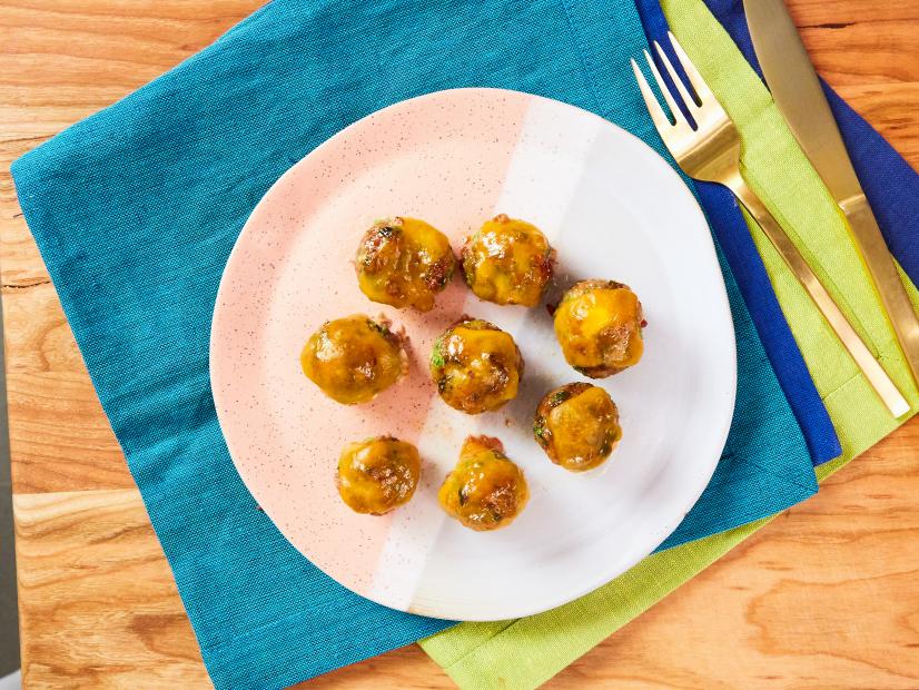 Jalapeno Popper and Bacon Meatballs, as seen on Food Network Kitchen Live.