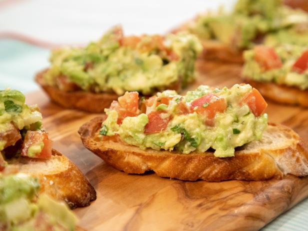 Guacamole Bruschetta Recipe Kelly Senyei Food Network
