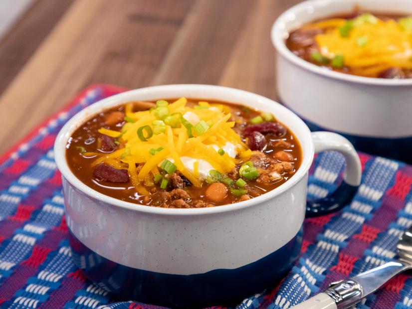 Slow Cooker Chicken Chili beauty, as seen on Food Network Kitchen Live.