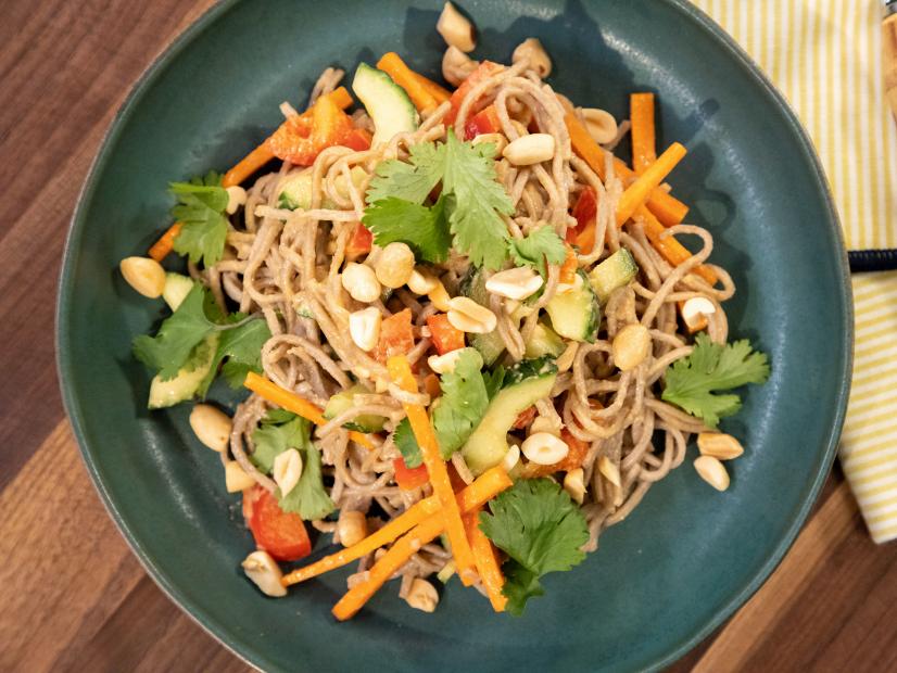 Soba Noodle Salad w/ Peanut Dressing beauty, as seen on Food Network Kitchen Live.