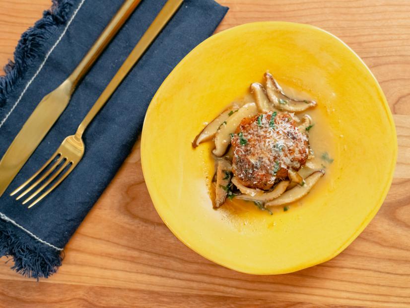 Michael Symon features Chicken Meatball Marsala, as seen on Food Network Kitchen Live.