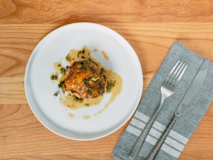 Chicken Thigh Piccata Recipe Michael Symon Food Network