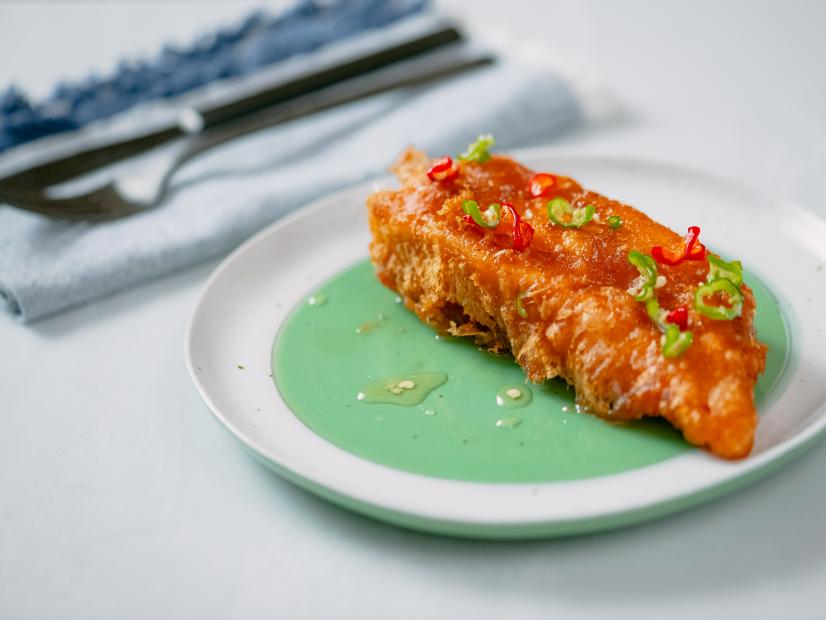 Michael Symon features Crispy Chicken Breast with Spicy Honey, Cilantro and Lime, as seen on Food Network Kitchen Live.