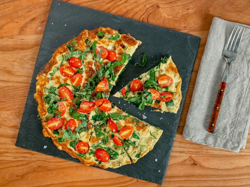 Michael Symon features Quick Veggie Fritatta, as seen on Food Network Kitchen Live.