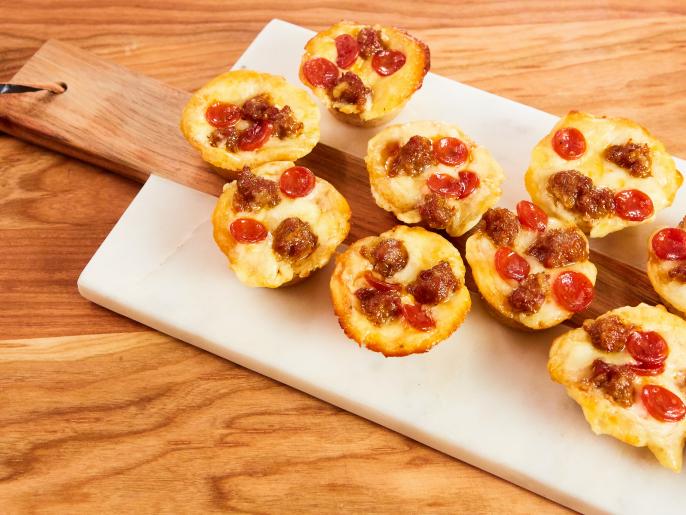 Mini DeepDish Pizzas Recipe Jaymee Sire Food Network