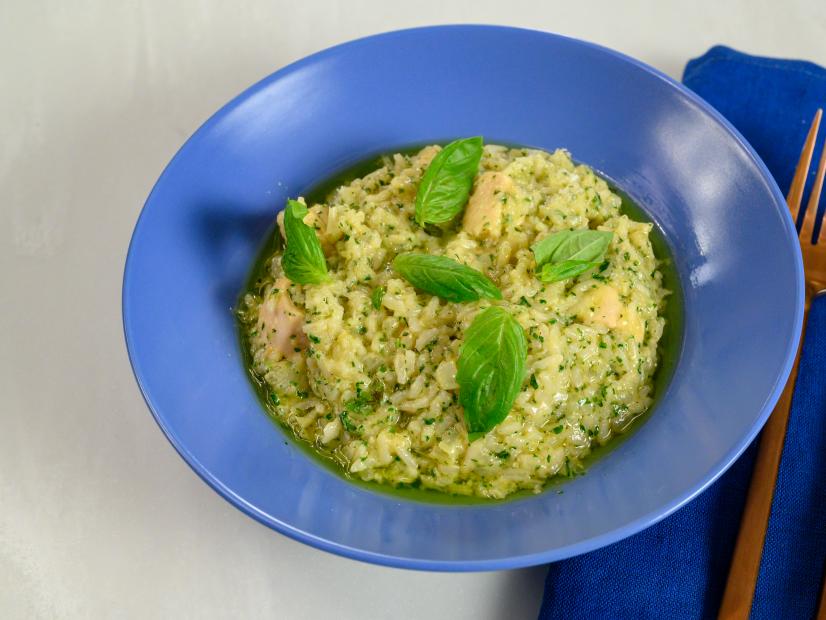 Pesto Chicken and Rice, as seen on Food Network Kitchen Live.