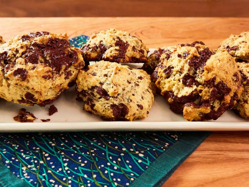 Chocolate Chip Drop Biscuits, as seen on Food Network Kitchen Live.