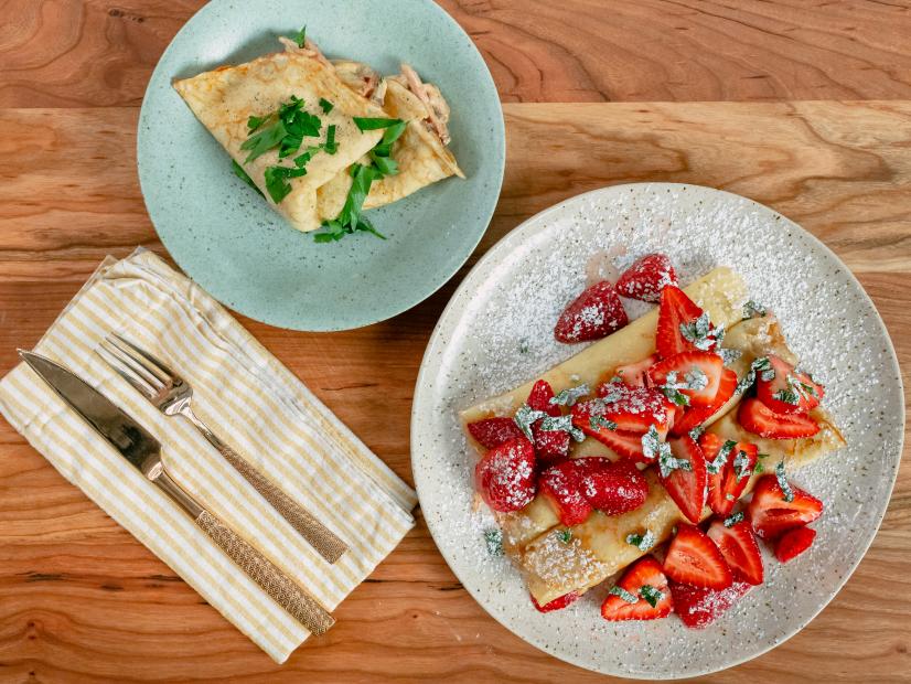 Geoffrey Zakarian features Crepes Two Ways, as seen on Food Network Kitchen Live.