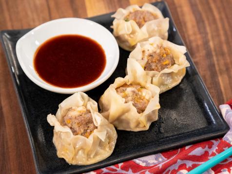 Sirloin Cheddar and Shrimp Shumai