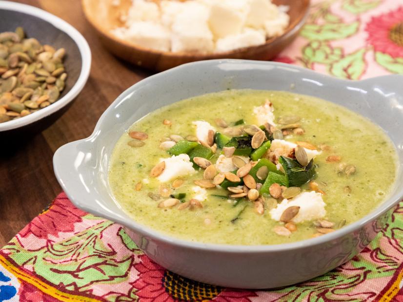 Poblano Soup beauty, as seen on Food Network Kitchen Live.