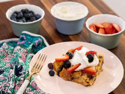 Chocolate Croissant Bread Pudding