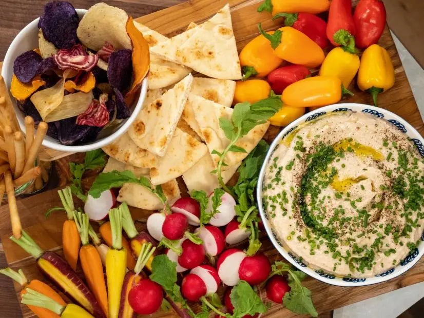 Miso White Bean Hummus beauty, as seen on Food Network Kitchen Live.