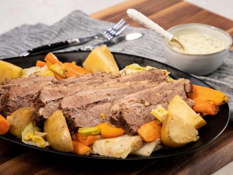 Corned Beef and Cabbage with Parsley Sauce