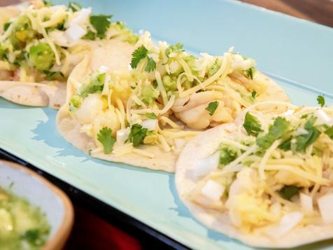 Lobster Tacos with Tomatillo Salsa