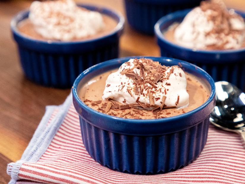 Silky Creamy Chocolate Panna Cotta beauty, as seen on Food Network Kitchen Live.