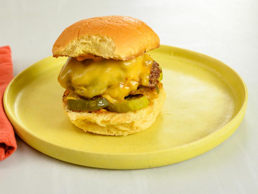 Diner-Style Double Burgers, as seen on Food Network Kitchen Live.
