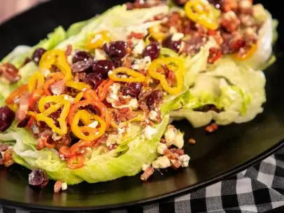 Not-Classic Wedge Pickled Pepper, Olive Oil Relish & Blue Cheese beauty, as seen on Food Network Kitchen Live.