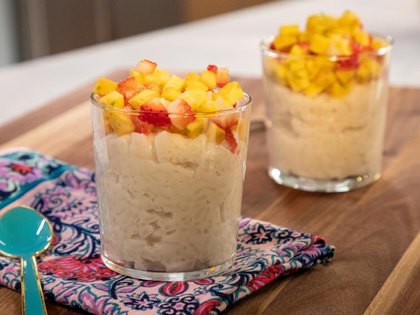 Coconut Rice Pudding w/ Fruit Salsa beauty, as seen on Food Network Kitchen Live.
