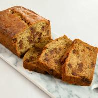 Ginger and Chocolate Chip Banana Bread, as seen on Food Network Kitchen Live.