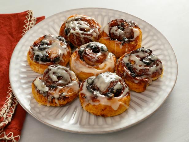 Mini Blueberry-Ginger Breakfast Buns, as seen on Food Network Kitchen Live.