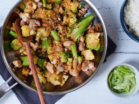Stir-Fried Chicken with Broccoli or Cauliflower