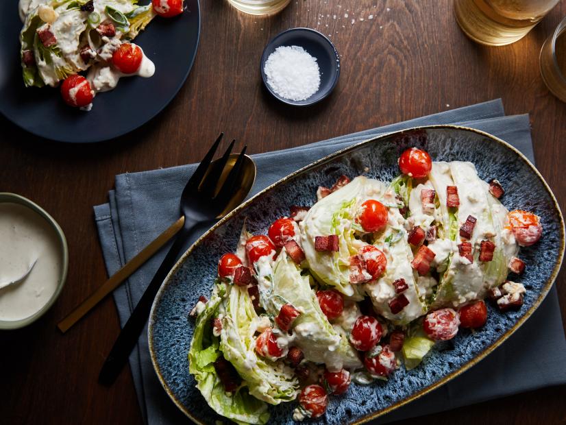 James Briscione's Blue Cheese and Bacon Wedge Salad, as seen on Food Network Kitchen.
