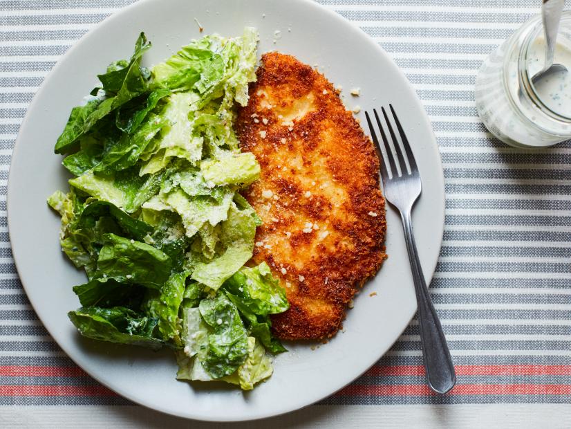 James Briscione's Breaded Chicken with Buttermilk Ranch, as seen on Food Network Kitchen.