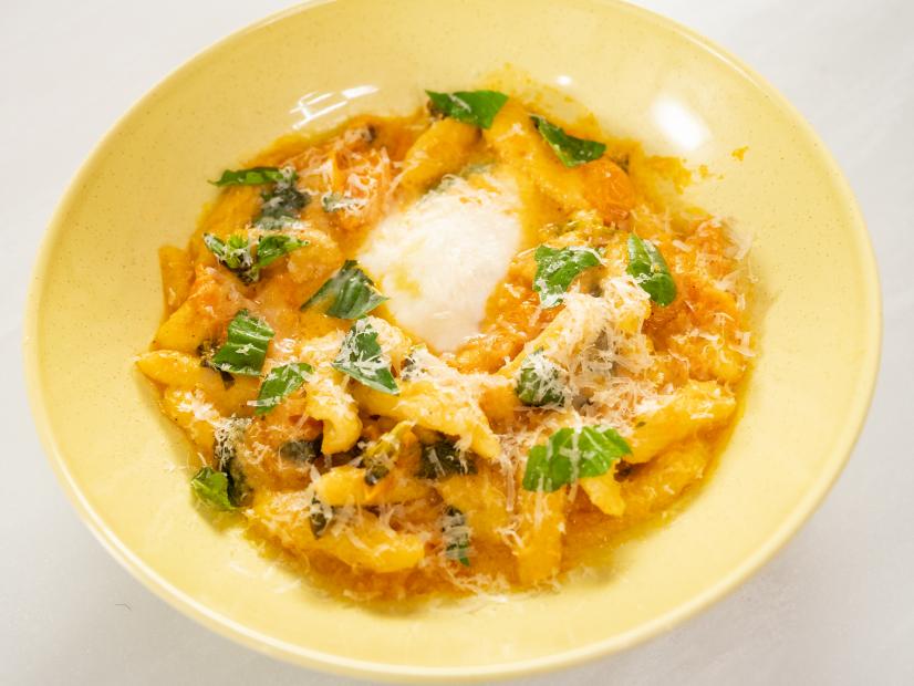 Capunti Pasta with Golden Cherry Tomato Sauce, as seen on Food Network Kitchen Live.
