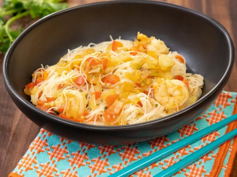 Thai Curry Cellophane Noodles beauty, as seen on Food Network Kitchen Live.
