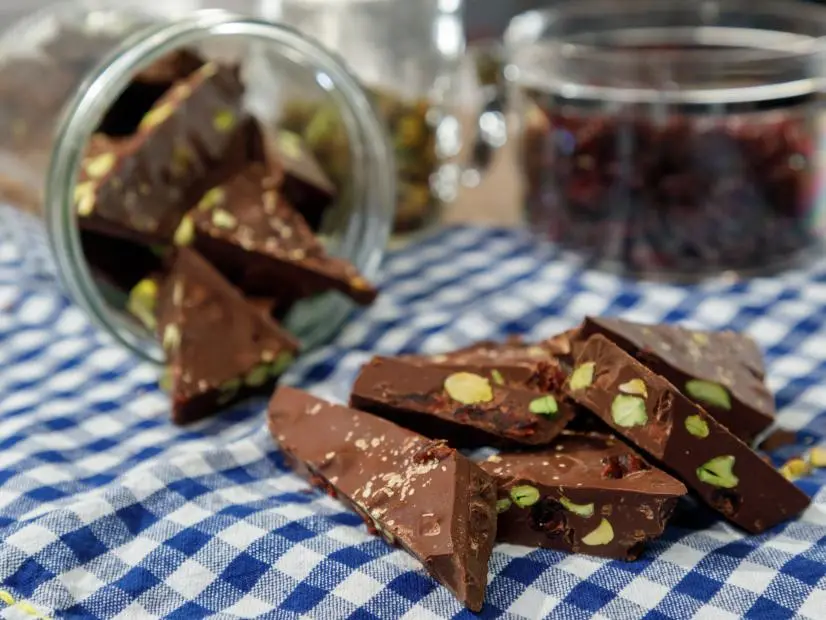 European Chocolate Bark beauty, as seen on Food Network Kitchen Live.