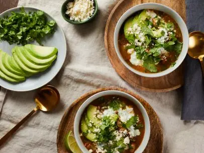 Beverly Weidner's Short Cut Salsa Verde Turkey Soup, as seen on Food Network Kitchen.