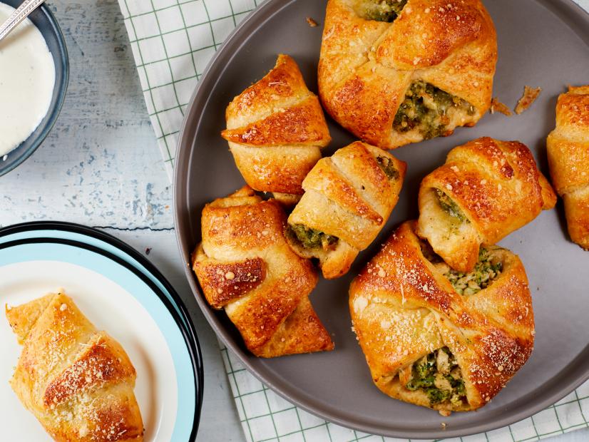 Beverly Weidner's Chicken and Broccoli Stuffed Crescent Rolls, as seen on Food Network Kitchen.