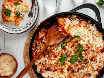 Easy Skillet Chicken Lasagna Recipe | Bev Weidner | Food Network