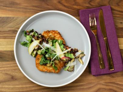 Anne Burrell features Pork Milanese with Warm Autumn Salad, as seen on Food Network Kitchen Live.