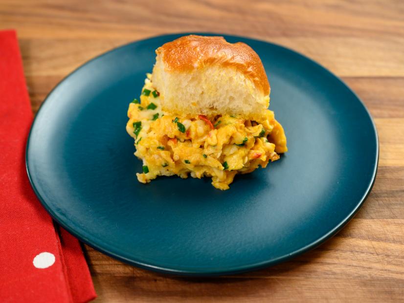 Spicy scrambled egg sandwich, as seen on Food Network Kitchen Live.