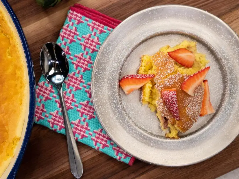 Baked Vanilla Custard w/ Berries beauty, as seen on Food Network Kitchen Live.