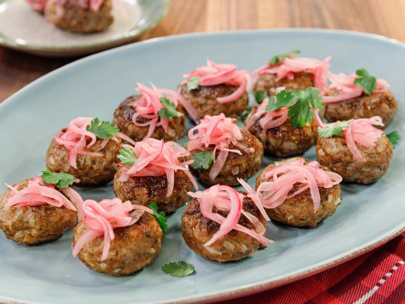 Spiced Beef Kebabs beauty, as seen on Food Network Kitchen Live.