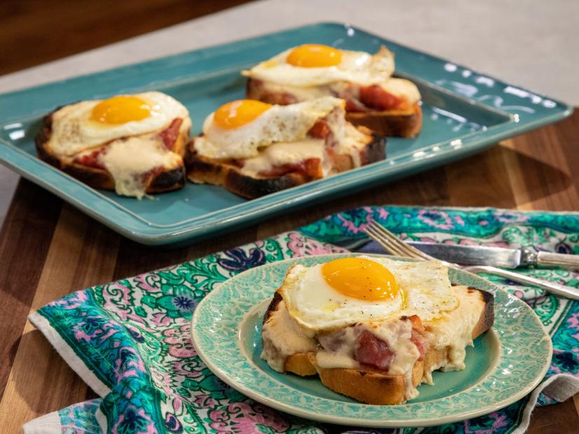 Croque Madame beauty, as seen on Food Network Kitchen Live.
