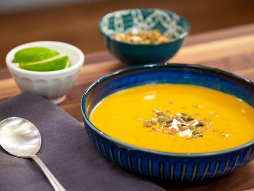 Coconut Curry Pumpkin Soup Recipe | Kelly Senyei | Food Network