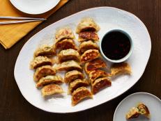 Ming Tsai,Pork and Ginger Pot Stickers, as seen on Food Network Kitchen.