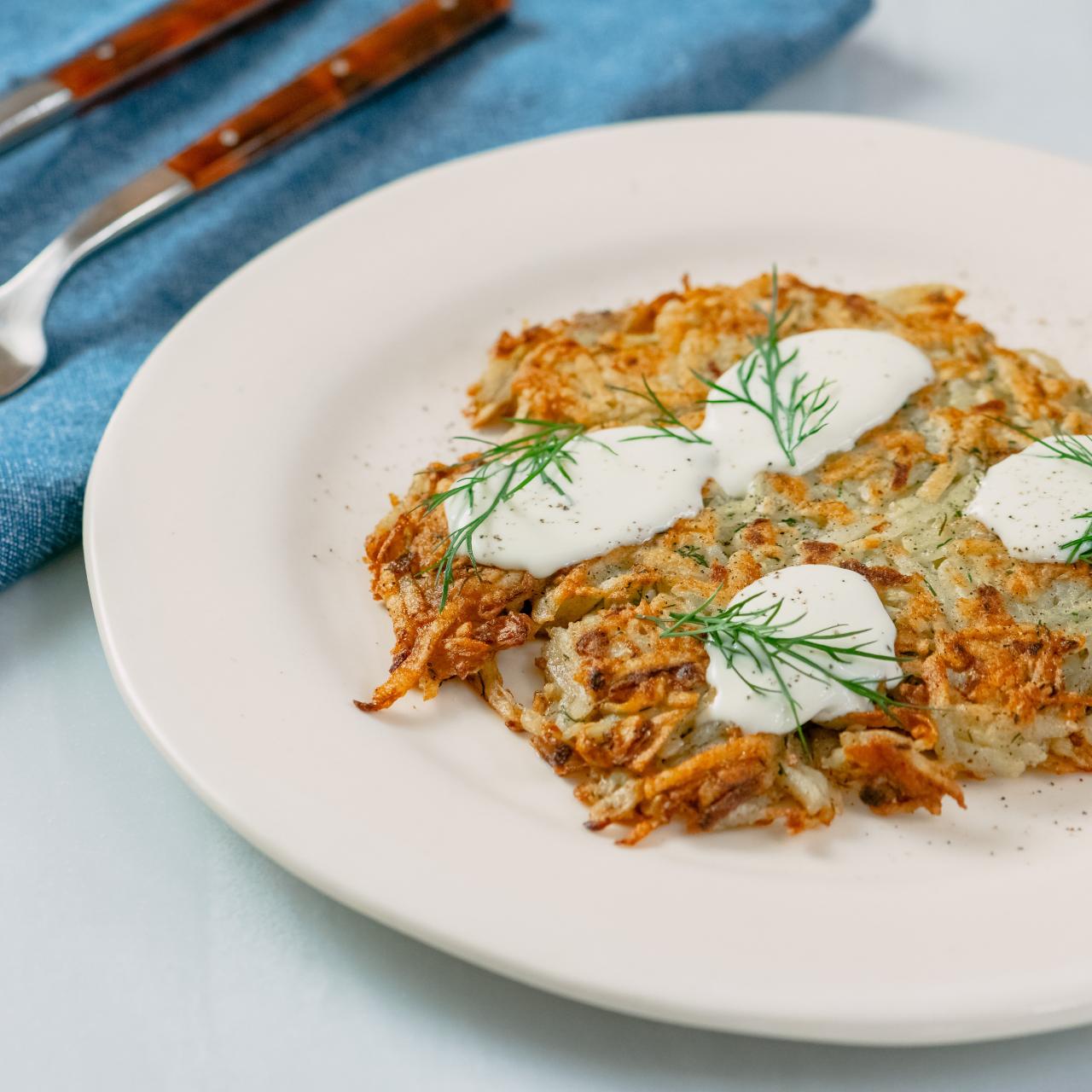 Baked Potato Latkes (Pancakes) - Pams Daily Dish